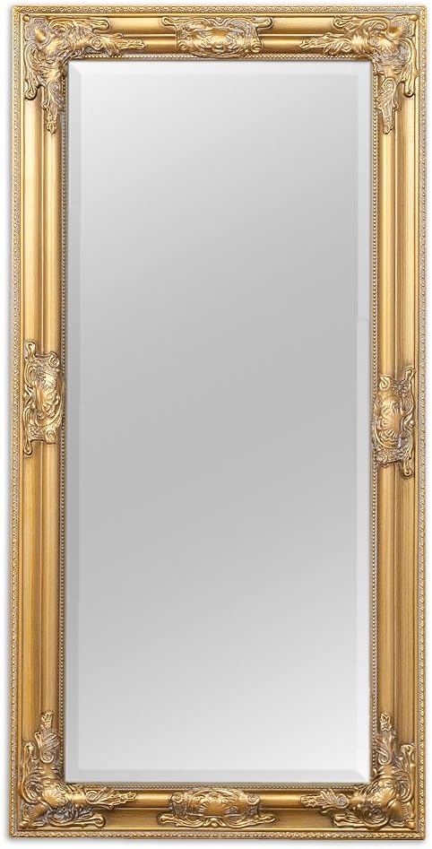 Lebenswohnart Wandspiegel Bessa Gold Antik 100x50cm Barock Design Spiegel Pompos Holzrahmen Amazon De Kuche Haushalt