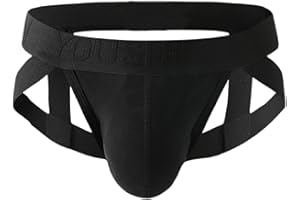 bebeone Mens Jockstrap Underwear Thong Athletic Supporters