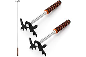 Covzoe 2 Pack Retractable Billiard Cue Stick, Pool Bridge Stick with Removable Bridge Head, Pool Cue Accessories with EVA Handle for Table Competition