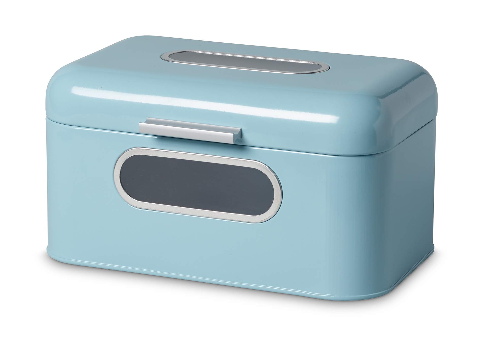 ECHTWERK Bread Bin Metal Smal, Light Blue, 30 x 20 x 16.5 cm