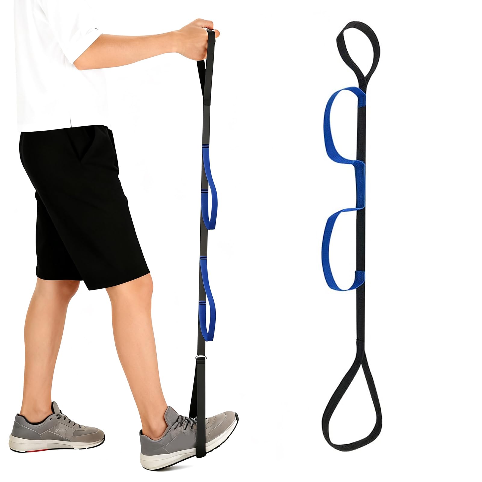 FunnAura Leg Lifter Mobility Aid for Bed, Hip Replacement Recovery Aids (Blue)