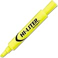 Avery Hi-Liter Desk-Style Highlighter, Smear Safe Ink, Chisel Tip, 1 Fluorescent Yellow Highlighter (24001)