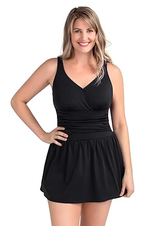plus size swimsuit with skirt