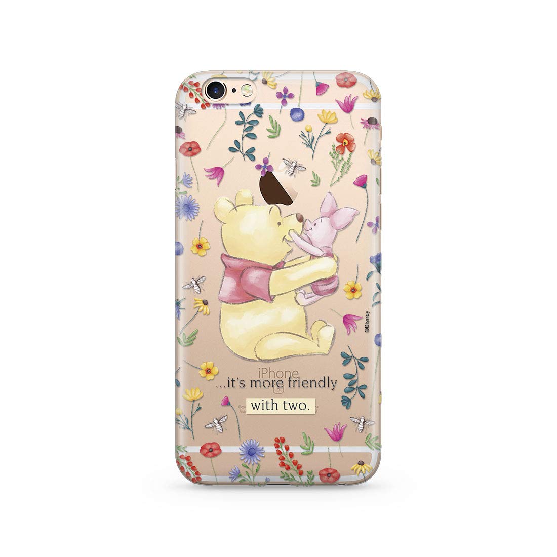 ERT GROUP mobile phone case for Apple Iphone 6 PLUS original and officially Licensed Disney pattern Winnie the Pooh and friends 030 adapted to the shape of the mobile phone, partially transparent