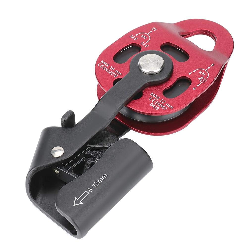 26KN Climbing Pulley Aluminium Alloy Wheel Swivel Block for 12mm Rope