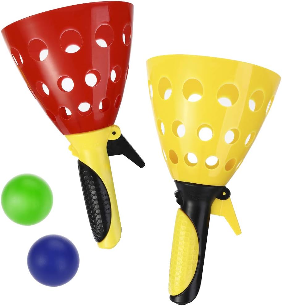 LIOOBO Kids Launch Catch Ball Game Set, Catcher Scoop Toss Toy for