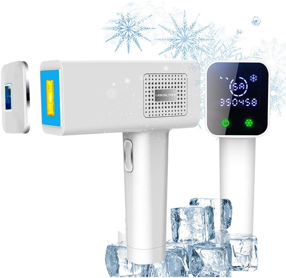 Permanent Ice Hair Removal System for Women and Men, IPL Hair Remover Cold Compress 350,000 Flashes at Home, 3 in 1 Acne, Hair Removal, Skin Rejuvenation Beauty Machine with Glasses