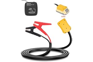 Beaspire Jumper Cables Adapter Compatible with De.Walt 18V/20V Battery, (5.9Ft x 8AWG) Portable Battery Jump Starter, Auto Booster Cable for Car Jump Starting Using Tool