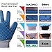 MAOPRO Pet Grooming Glove 2-in-1 Deshedding Brush Pet Hair Remover Mitt Tool, Furniture Cleaning Massage Groomer for Dogs, Cats and Horse with Long & Short Fur, Enhanced Five Finger Design