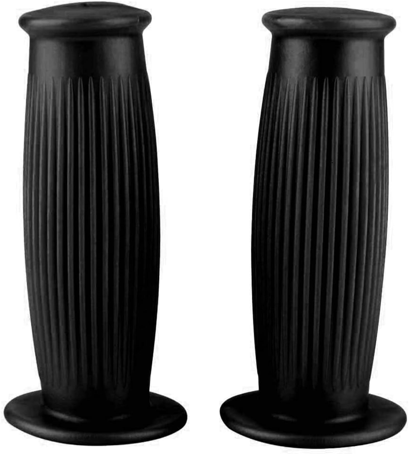 KSTE Vintage Motorcycle Handlebar 25 mm, 1 Pair of 25 mm Inches, Compatible with Vintage Motorcycle Handlebar Grips TPU Black