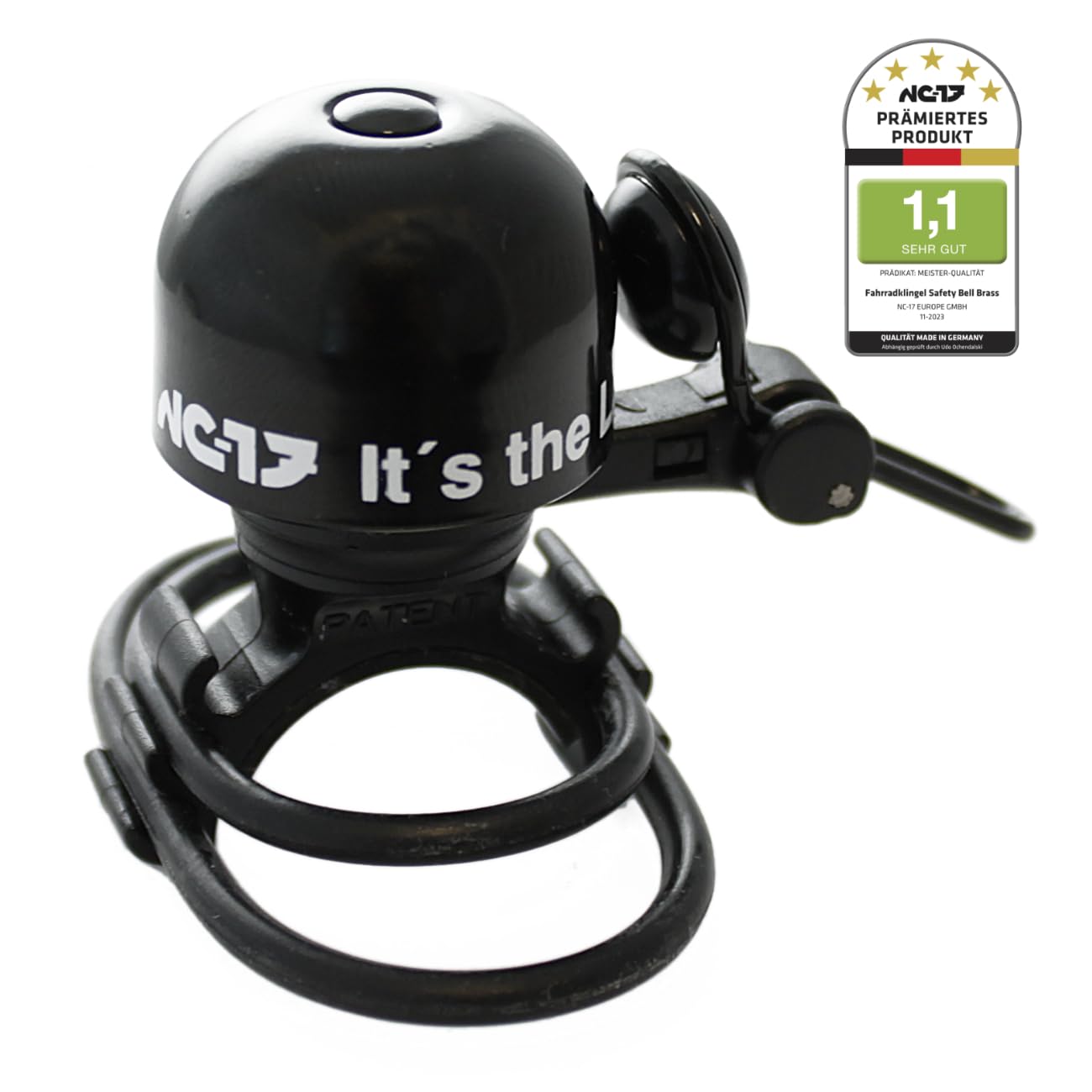 NC-17 Bicycle Bell - Safety Bell Brass1 / Bicycle Bell/Bell for Bicycle/Brass/Black