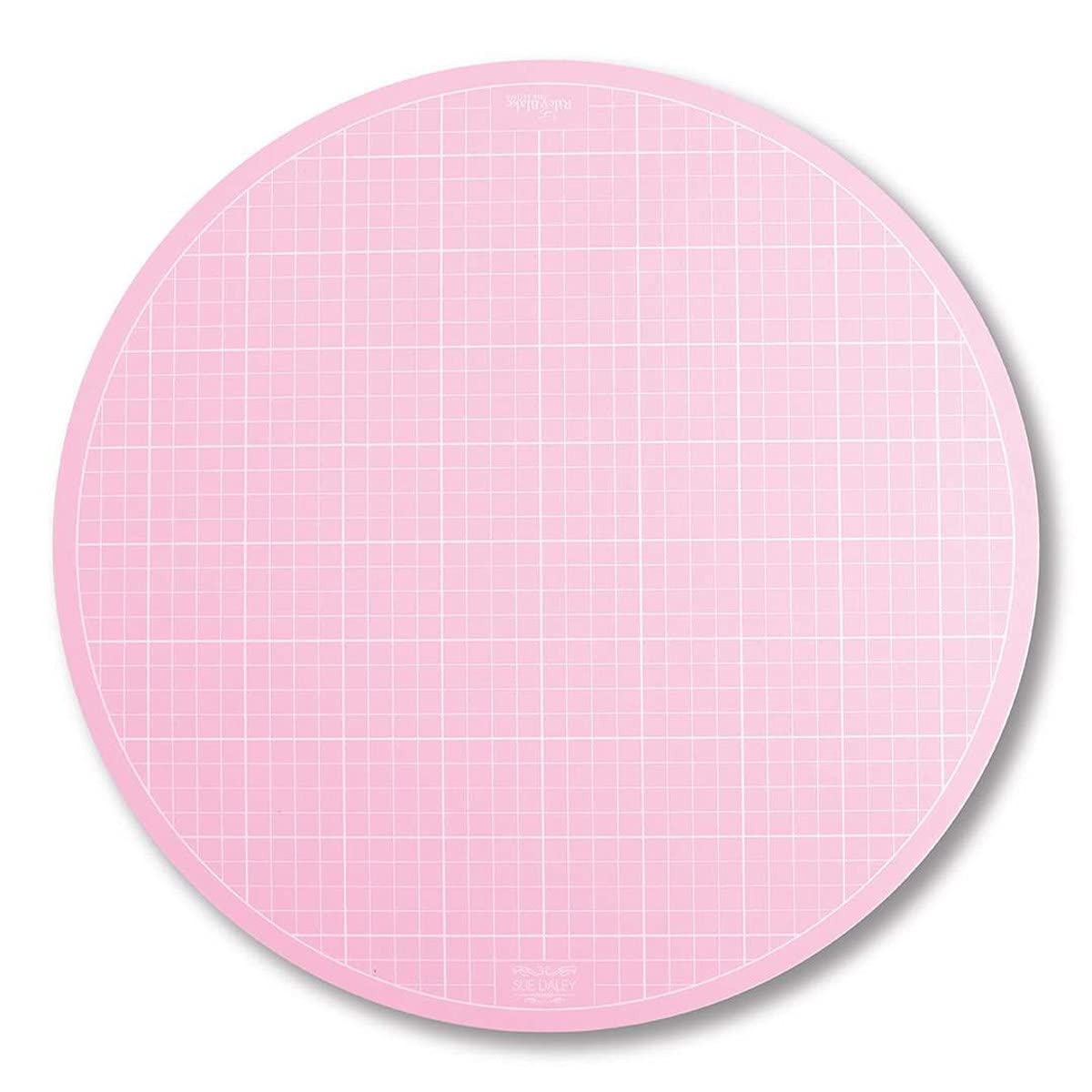 Sue Daley 16 Inch Pink Round Rotating Cutting Mat