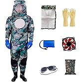 TONSTE Bee Suit Oxford Cloth One Piece Anti Wasp Suit with Electric Fan, Against Bees and Hornets