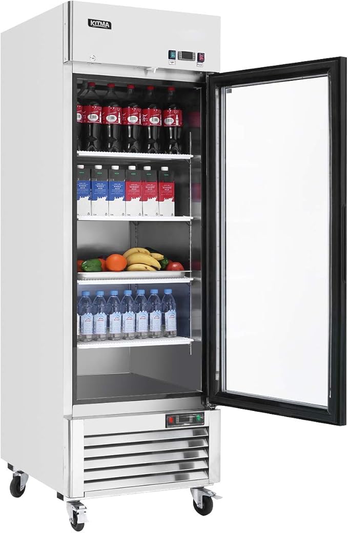 glass display fridge