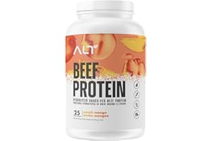 ALT Nutrition Grass-Fed Beef Protein Isolate, Peach Mango, 25 Servings