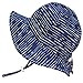 JAN & JUL Cute Newborn Baby Boy Breathable Summer Sun Hat 50 UPF, Adjustable & Foldable (S: 0-6m, Floppy Hat: Navy Wave)