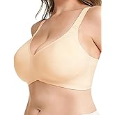 Wireless Jelly Bras for Women Plus Size Full Coverage Support No Underwire Seamless Soft Back Smoothing Large Breasts Bust