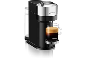 Nespresso Vertuo Next Premium Coffee and Espresso Machine by De'Longhi, Chrome