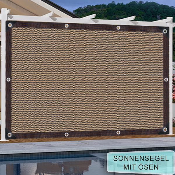 Sun Shade Net Sun Protection Net Shade Cloth | 80% UV Shade for Outdoor Patio / Balcony / Pergola / Greenhouse / Garden / Vegetable Garden