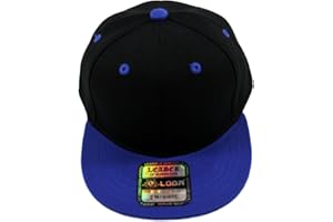L.O.G.A. Kid's Youth Plain Flat Bill Snapback Caps(More Colors)