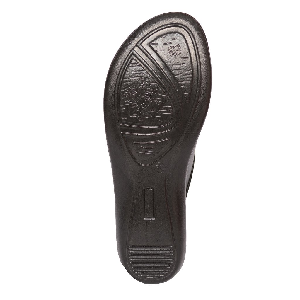 healthfit women's pu diabetic & orthopedic footwear (brown )