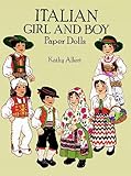 Front cover for the book Italian Girl and Boy Paper Dolls by Kathy Allert