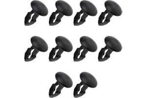 LT Easiyl 10pcs Bike Water Bottle Nutset Frame Plugs 8x12mm Black Plastic Clips