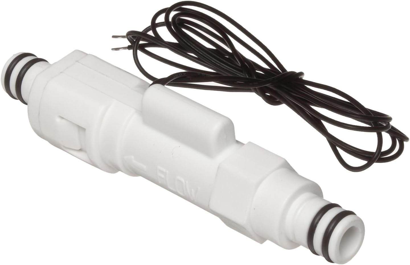 Gems Sensors FS-380P Series Polypropylene Flow Switch, Inline, Piston Type, 0.5 gpm Flow Setting, 1/4" Quick Disconnect Male