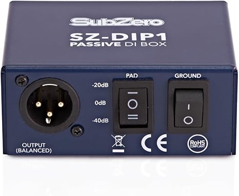 SubZero SZ-DIP1 Caja DI Pasiva: Amazon.es: Instrumentos musicales