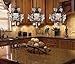 CHANDELIERS WROUGHT IRON CRYSTAL CHANDELIER ISLAND PENDANT LIGHTING H14
