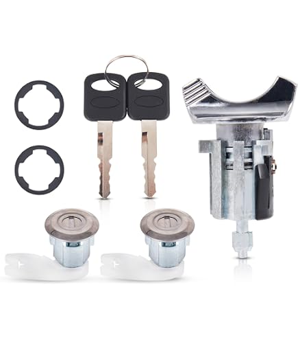 Genuine Ford Ignition Switch Lock Cylinder & Door Tailgate Set For 2001-2003 F150 – 2 Keys, 707624 & 703362-507351