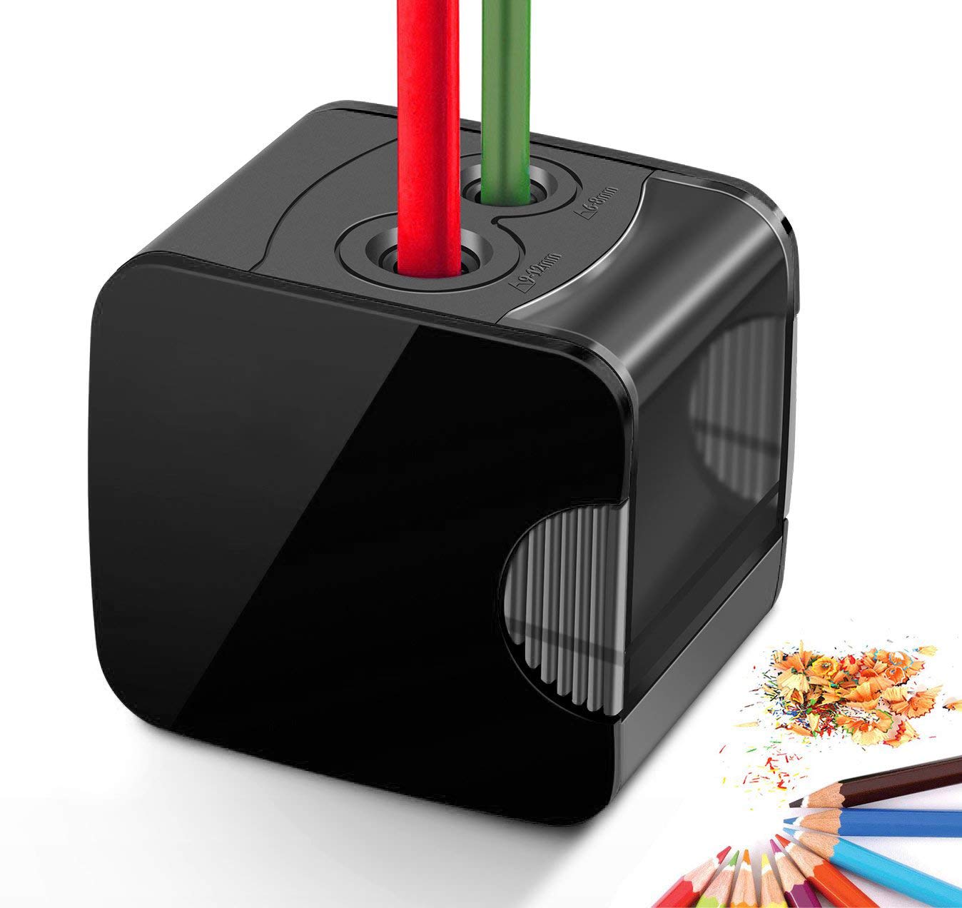 ARPDJK Electric Pencil Sharpener, USB Powered or Electronic Sharpener Automatic Battery Resistant for Pencil No.2 and Colorful