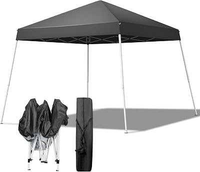 Bonnlo 3x3m Pop Up Gazebo Tent with Sidewalls, Portable Canopy