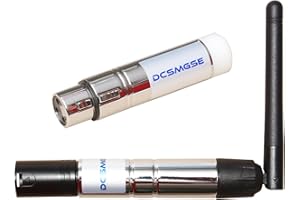Dcsmgse DMX Wireless, 2PCS DMX512 DMX Dfi DJ 2.4G Wireless 1 Receiver & 1 Transmitter Stage Lighting Control