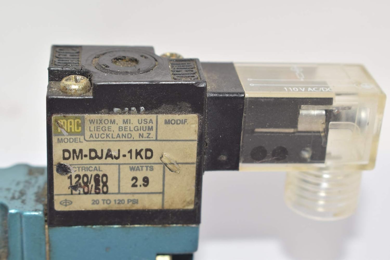 mac 431a aoa dm djaj 1kd solenoid valve dm djaj 1kd 2 9 watts coil rh