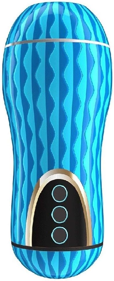 LYFBDB Manual Télēscópic and Thrusting Male Pistǒn Cup Pocket Pú-ss^y Silicone Adullt Toys Six Toys to Muscle Sports Recovery and Relax (Color : Blue)