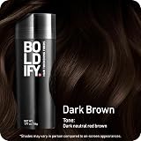 Boldify Hair Fibres 56g Dark Brown Thickening Fill-In for Hair Loss view 2
