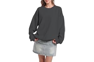 Zukela Sweatshirt for Womens Pullover Crew Neck Long Sleeve Waffle Knit Shirt Tops Fit Soft Outfits Casual Lightweight