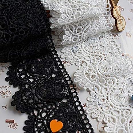 witgift 2 Yard Breite 9cm Baumwolle Vintage-Stil Häkelspitze Häkelspitze Häkel-Borte Spitzenband Nähen Spitzenborte Spitzenbe