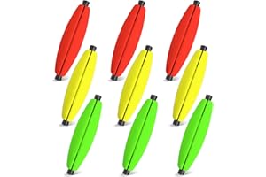 YOTO Peg Floats Slotted丨Fishing Floats for Catfish丨Fishing Cigar Foam Bobber for Santee Rig丨1.5in，2in，2.5in，3in