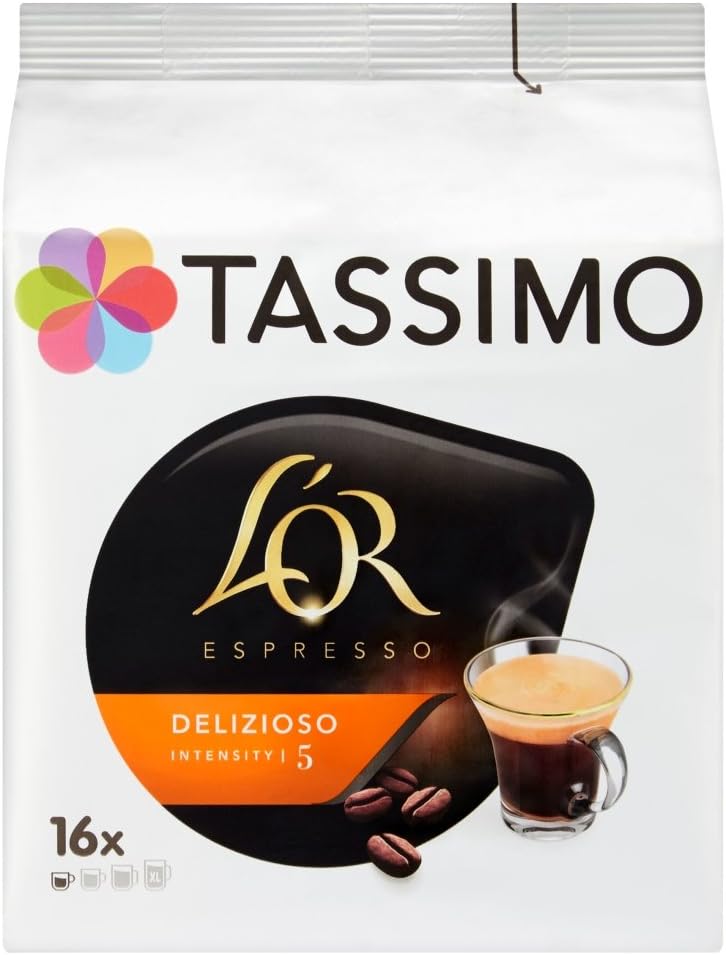 Tassimo L'OR Espresso Delicious Coffee Pods, (16 pods, 16 servings