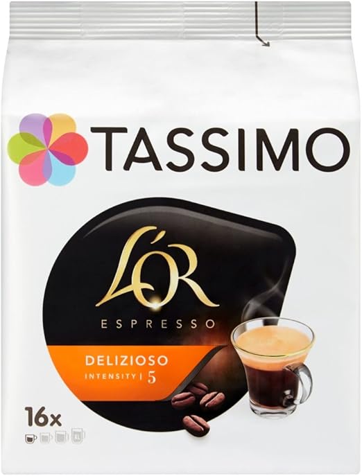 Tassimo L'OR Espresso Delicious Coffee Pods, (16 pods, 16 servings