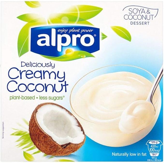 Amazon Alpro ココナッツ4パック125グラムとアルプロ大豆デザート Alpro Soy Dessert With Coconut 4 Pack 125g 並行輸入品 アルプロ ヨーグルト 通販