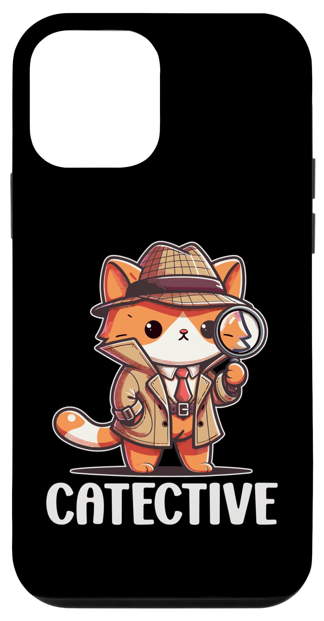 Private Investigator PI Funny Cat Detective Pun Spy Case for iPhone 12 mini
