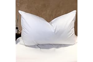 BHZ Goose Down Feather Pillows Queen Size - Hotel Collection Bed Pillows for Sleeping Soft Pillow for Side and Back Sleepers with 100% Cotton Fabric