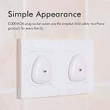 EUDEMON Three-Hole Socket Covers 18 Pack White Safety Outlet Plugs UK Three Pin view 6