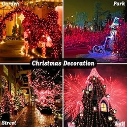 KNONEW Outdoor Christmas Lights 500 LED 197ft