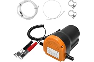YTFRL 12V 60W Oil Extractor Pump, Diesel Fluid Scavenge Suction Transfer Pump with Hoses & Clamps, Electric Engine Oil Extrac