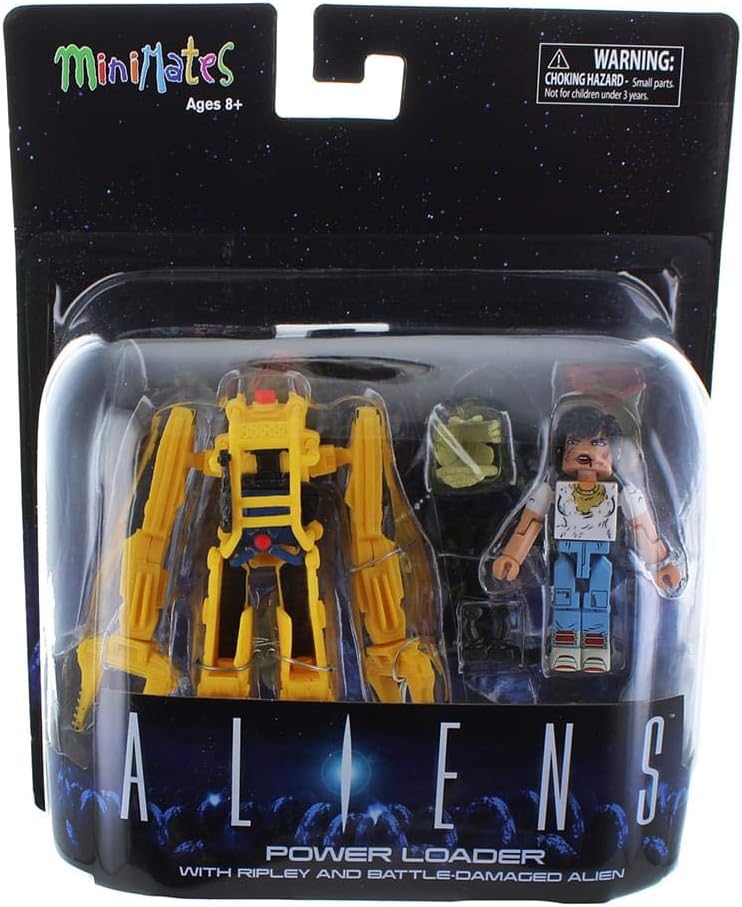 Aliens Minimates Deluxe Power Loader with Ripley & Battle Damaged Alien