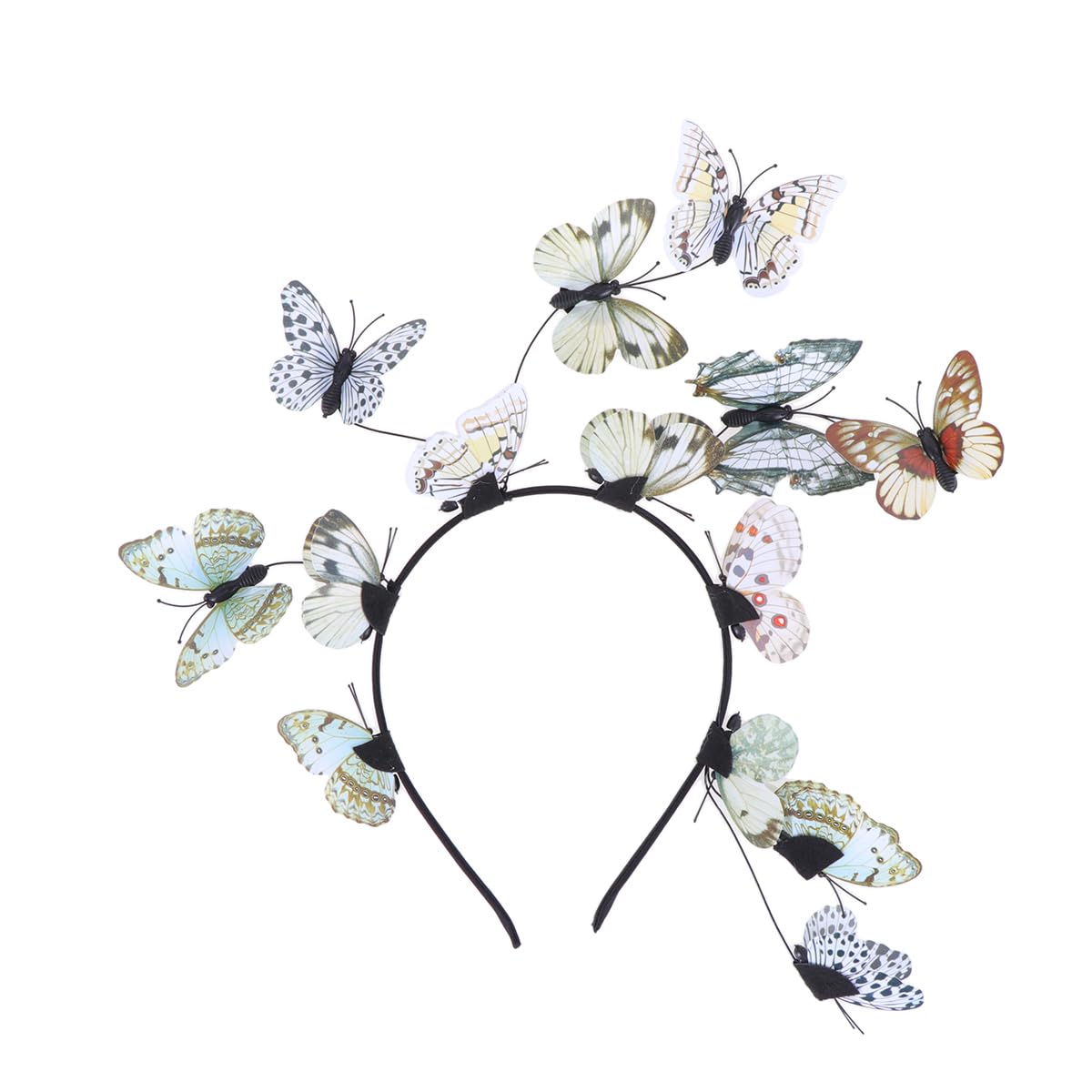 Lurrose Butterfly Headband Lightweight Party Hair Accessory Adjustable Stereoscopic Headpiece for Festival Special Occasions Women Girls